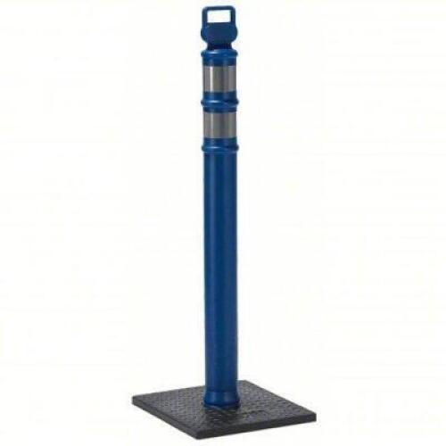 DESCRIPTION: (3) DELINEATOR POST WITH BASE BRAND/MODEL: CORTINA #1EKV6 INFORMATION: BLUE, PORTABLE, GRABBER TOP, HIGH INTENSITY PRISMATIC SIZE: 45" H