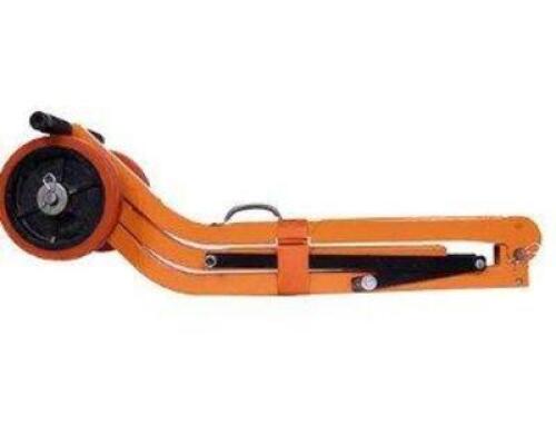 DESCRIPTION: (1) COLLAPSIBLE DOLLY BRAND/MODEL: ALLEGRO INFORMATION: ORANGE, CURVED, STEEL, HEAVY DUTY SIZE: 8" WHEELS RETAIL$: $789.60 EA QTY: 1