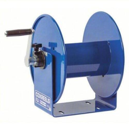 DESCRIPTION: (1) CORD STORAGE REEL BRAND/MODEL: COXREELS #11K515 INFORMATION: BLUE SIZE: 150 FT OF 12/3 CORD; 300 FT OF 16/3 CORD; 40 FT OF 8/3 CORD;