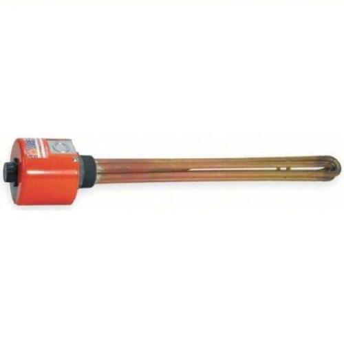 DESCRIPTION: (1) SCREW PLUG IMMERSION HEATER BRAND/MODEL: TEMPCO #2VXU8 INFORMATION: 3 PHASE, 480V AC, 5,000 W WATT, 2 IN NPT, 60.81 W/SQ IN, BRASS RE