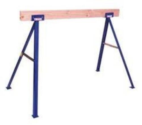 DESCRIPTION: (3) BOXES OF (2) FALL PROTECTION SAW HORSE BRAND/MODEL: GUARDIAN FALL PROTECTION INFORMATION: Provides legs for one 35" tall height Contr