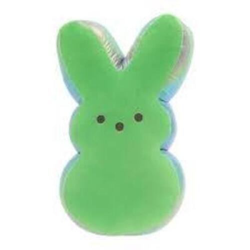 DESCRIPTION: (2) BUNNY PLUSH BRAND/MODEL: PEEPS INFORMATION: GREEN RETAIL$: $7.99 EA QTY: 2