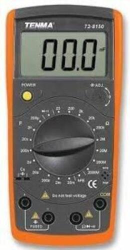 DESCRIPTION: (1) CAPACITANCE METER BRAND/MODEL: TENMA #72-8150 RETAIL$: $48.92 EA QTY: 1