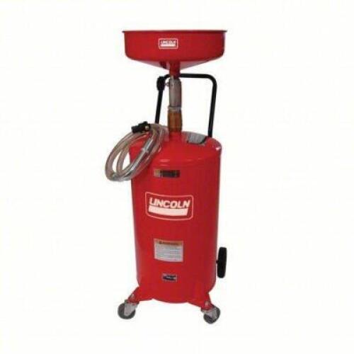 DESCRIPTION: (1) OIL DRAIN RECEIVER BRAND/MODEL: LINCOLN #3YEY4 INFORMATION: RED SIZE: 18 GAL CAPACITY RETAIL$: $549.46 EA QTY: 1