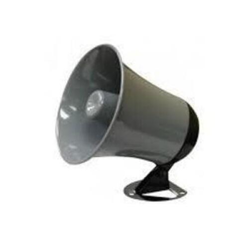 DESCRIPTION: (3) WEATHERPROOF PA SPEAKER BRAND/MODEL: SPECO #SPC8 INFORMATION: ALUMINUM. SIZE: 5" RETAIL$: $20.65 EA QTY: 3