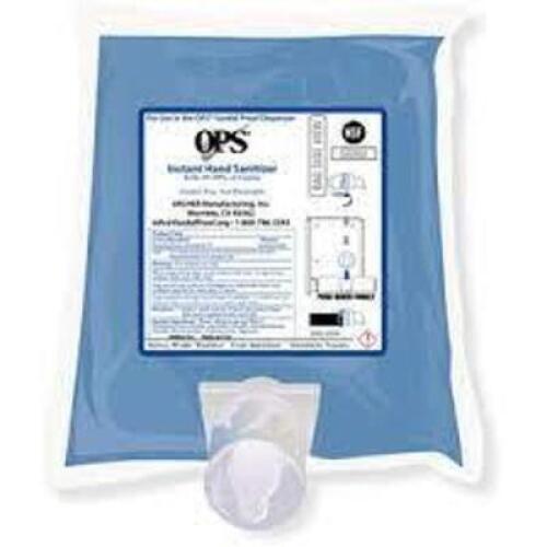 DESCRIPTION: (4) BAGS OF ALCOHOL FREE INSTANT HAND SANITIZER BRAND/MODEL: OPS #0625027 RETAIL$: $56.59 EA SIZE: 1000 ML QTY: 4