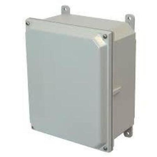 DESCRIPTION: (3) NON METALLIC ENCLOSURE BRAND/MODEL: ROHS #AMP864LF SIZE: 8 X 6 X 4" RETAIL$: $63.61 EA QTY: 3
