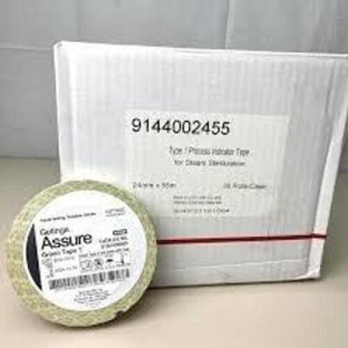 DESCRIPTION: (1) CASE OF (36) ROLLS NDICATOR TAPE FOR STERILIZATIONBRAND/MODEL: ASSURE #9144002455SIZE: 1X60RETAIL$: $140.00 EAQTY: 1