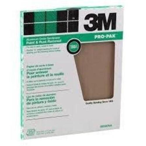 DESCRIPTION: (3) PACKS OF (50) SANDPAPER SHEET BRAND/MODEL: 3M #02116 SIZE: 9X11 RETAIL$: $76.99 EA QTY: 3