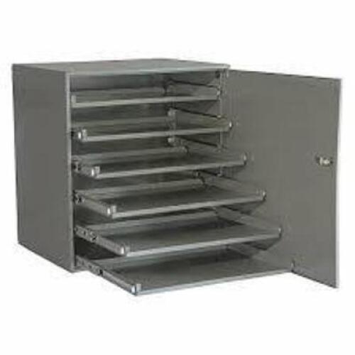 DESCRIPTION: (1) SLIDING DRAWER CABINET FRAME BRAND/MODEL: DURHAM #49H250 INFORMATION: GRAY SIZE: 20-3/8" X 16" X 21-7/8" RETAIL$: $331.77 EA QTY: 1