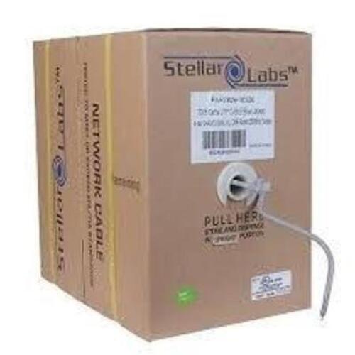 DESCRIPTION: (1) CASE OF UTP CABLE BRAND/MODEL: STELLAR LABS #24-10510 INFORMATION: GRAY SIZE: 500 FT RETAIL$: $60.00 EA QTY: 1