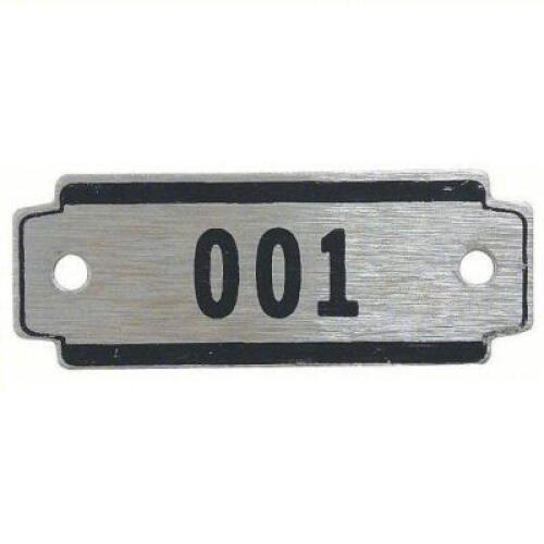 DESCRIPTION: (10) BOXES OF (50) NUMBER PLATES BRAND/MODEL: 2VUW2A INFORMATION: 51-100 SIZE: 2-3/8X7/8 50 PLATES RETAIL$: $102.96 EA QTY: 10