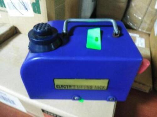 DESCRIPTION: (1) ELECTRONIC LIFTING JACK INFORMATION: BLUE, JACK ONLY, NO CABLES INCLUDED QTY: 1
