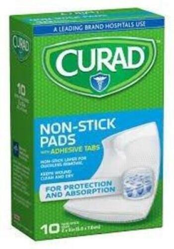 DESCRIPTION: (6) BOXES OF (10) NON-STICK PADS BRAND/MODEL: CURAD RETAIL$: $8.00 EA QTY: 6