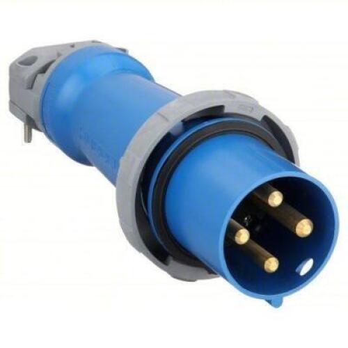 DESCRIPTION: (2) PIN AND SLEEVE PLUG BRAND/MODEL: IEC #6C556 INFORMATION: BLUE SIZE: 100 A, 250V AC, IEC Grounding, 15 hp Horsepower Rating RETAIL$: $