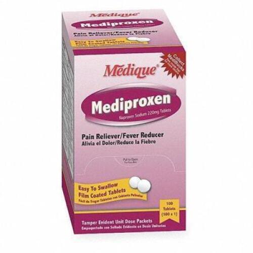 DESCRIPTION: (3) BOXES OF (100) PAIN RELIEF TABLET BRAND/MODEL: MEDIQUE #3WHL7 RETAIL$: $25.40 EA QTY: 3