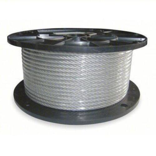 DESCRIPTION: (3) SPOOL WIRE ROPE BRAND/MODEL: DAYTON #2VJL6B SIZE: 7X7 184 LB WORKING LIMIT 250 FT RETAIL$: $66.18 EA QTY: 3