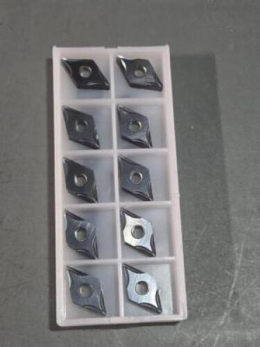 DESCRIPTION: (10) CARBIDE TURNING INSERTS BRAND/MODEL: SUMITOMO DNGG 432ESU RETAIL$: $280.60 QTY: 10