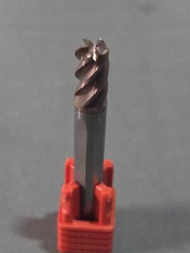 DESCRIPTION: (4) SOLID CARBIDE CORNER RADIUS END MILLS BRAND/MODEL: FULLERTON 37542 SIZE: 1/4" DIA RETAIL$: $214.15 QTY: 4