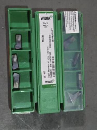 DESCRIPTION: (13) "SEPARATOR" X2 ULTRA CARBIDE GROOVING INSERTS BRAND/MODEL: WIDIA 3540929 SIZE: .126" WOC RETAIL$: $243.60 QTY: 13
