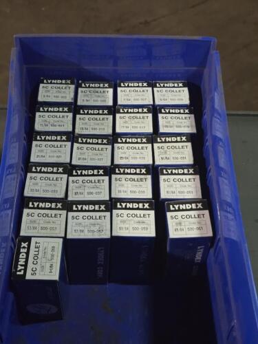 DESCRIPTION: (21) 5C COLLETS BRAND/MODEL: LYNDEX SIZE: 64TH" RETAIL$: $894.99 QTY: 21