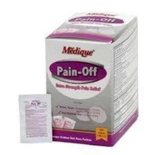 DESCRIPTION: (6) PAIN RELIEF TABLETS BRAND/MODEL: MEDIQUE #483T80 SIZE: 50 DOSES PER BOX RETAIL$: $10.64 EA QTY: 6