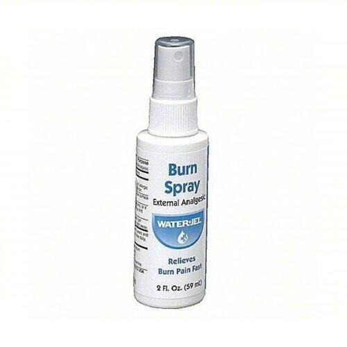 DESCRIPTION: (1) CASE OF (9) TOPICAL BURN SPRAYBRAND/MODEL: WATER JEL #8AX14SIZE: 2 OZRETAIL$: $4.97 PER BOTTLEQTY: 1