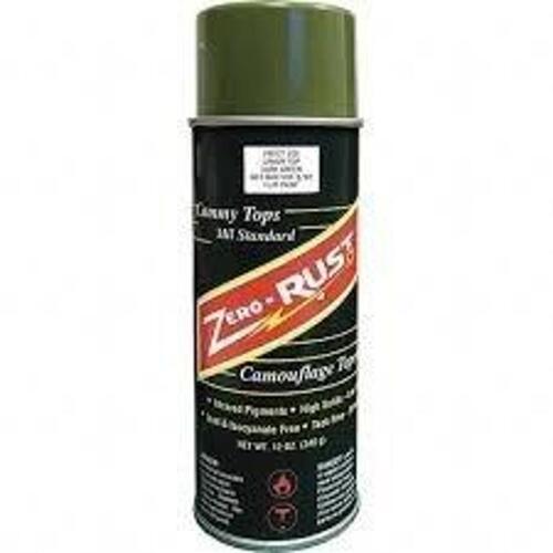 DESCRIPTION: (2) CAMMY TOP TOPCOAT SPRAY PAINT BRAND/MODEL: ZERO-RUST #67026138 INFORMATION: OLIVE DRAB SIZE: 13 OZ RETAIL$: $12.78 EA QTY: 2