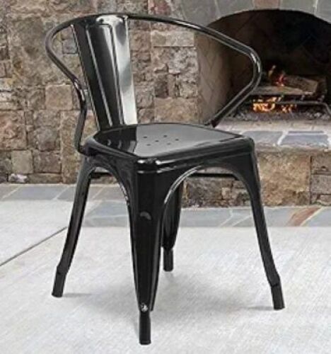 DESCRIPTION: (1) STACKING CHAIR, METAL INFORMATION: BLACK, METAL RETAIL$: $80.00 EA QTY: 1