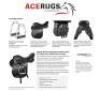 BLACK LEATHER SHOW JUMPING ENGLISH SADDLE PACKAGE - 4