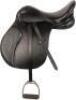 BLACK LEATHER SHOW JUMPING ENGLISH SADDLE PACKAGE - 2