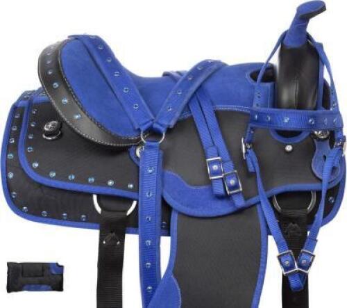 WESTERN SYNTHETIC HORSE SADDLE TACK SET