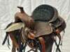PREMIUM WESTERN LEATHER ROPING RANCH WORK HORSE SADDLE TACK