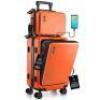2PC HARD LUGGAGE SET ORANGE