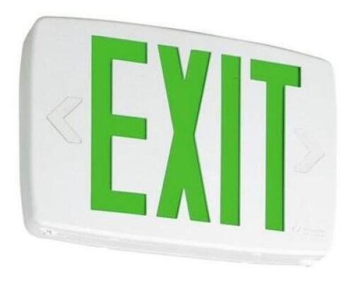 QUANTUM THERMOPLASTIC LED EMERGENCY EXIT SIGN