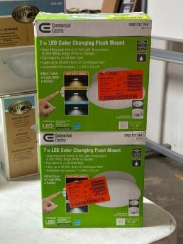 (2) - COLOR CHANGING FLUSH MOUNTS