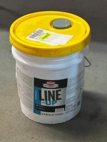 BUCKET OF LINE UP PARKING LOT PAINT