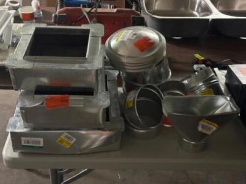 ASSORTED HVAC AND DUCT PIECES