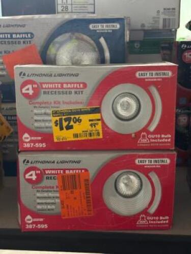 (2) - BAFFLE LIGHT KITS
