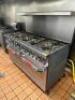 PATRIOT TEN BURNER GAS RANGE WITH LOWER DOUBLE OVEN