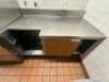 72" STAINLESS COUNTER W/ STORAGE RACK. - 2