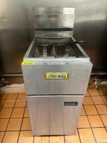 ANETS 40 LB. GAS FRYER W/ (2) BASKETS
