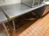 60" X 30" STAINLESS TABLE.