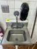 WALL MOUNT STAINLESS HAND SINK.