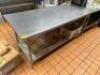 72" X 30" STAINLESS TABLE.