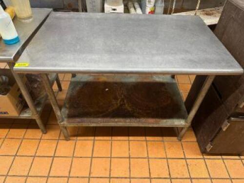 48" X 30" STAINLESS TABLE.