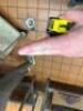 50" TWO WELL STAINLESS PREP SINK W/ FAUCET. - 3