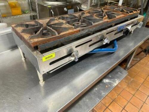 IMPERIAL 4 BURNER COUNTER TOP GAS RANGE.