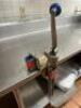 96" X 30" STAINLESS TABLE W/ MOUNTED CAN OPENER. - 2