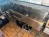 84" FOUR WELL UNDER BAR SINK W/ LEFT AND RIGHT DRY BOARDS. - 3